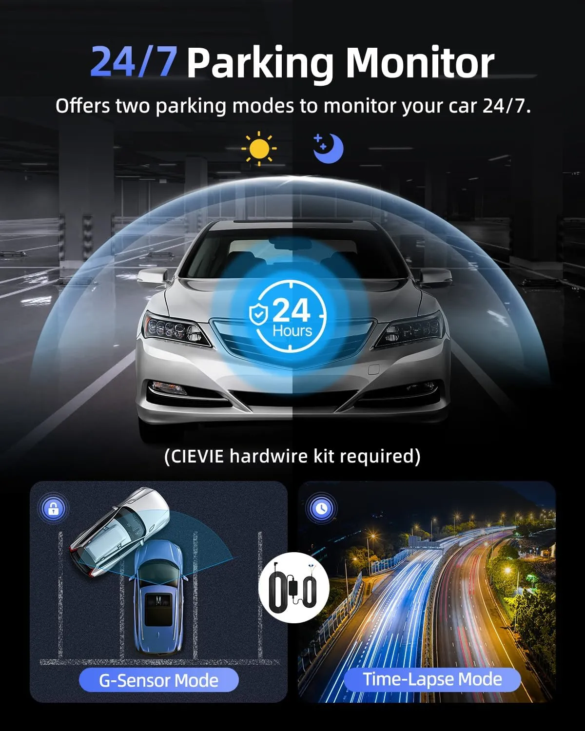 4K Mini Front Dash Cam with WiFi & 360° Rotation - Image 7