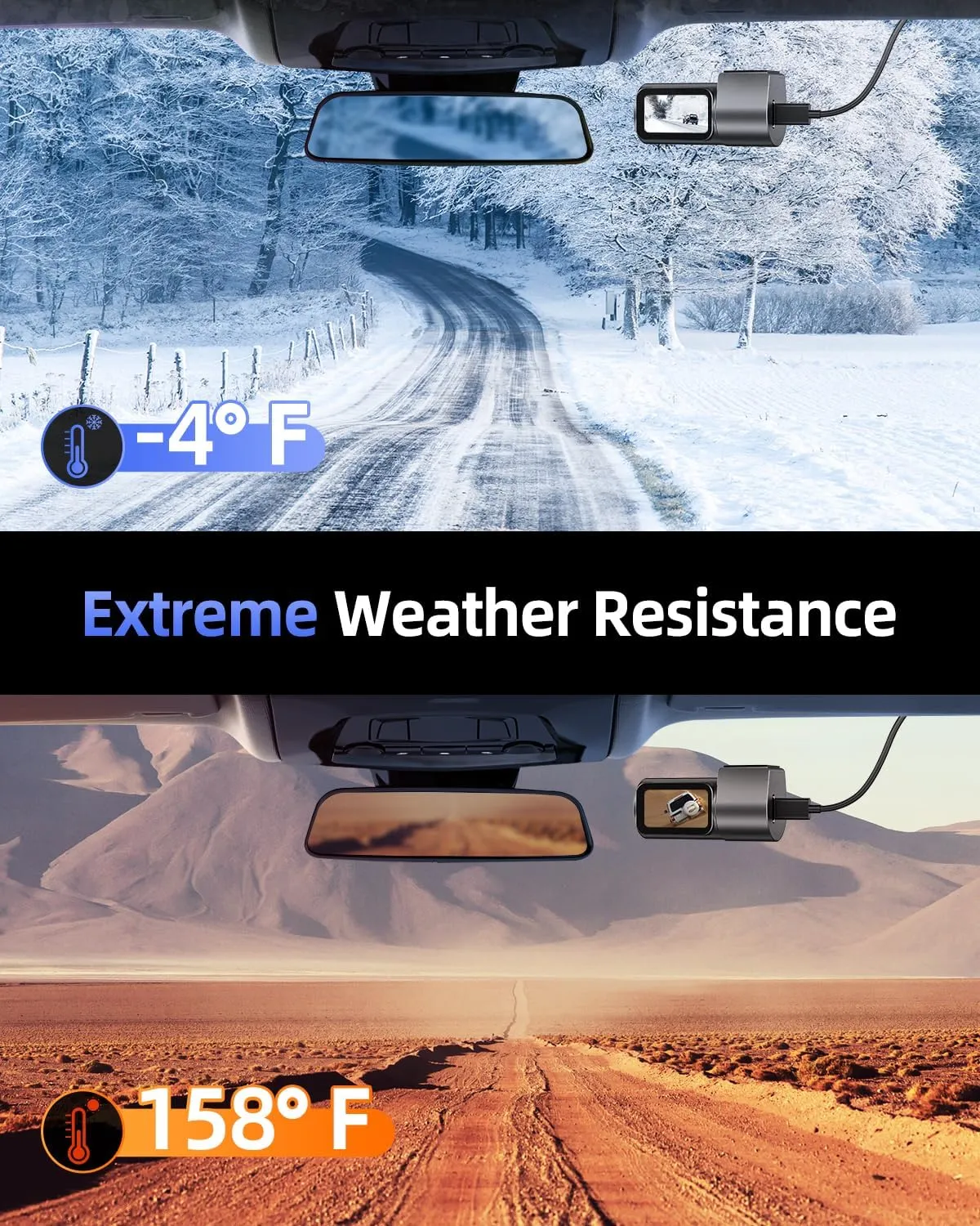 4K Mini Front Dash Cam with WiFi & 360° Rotation - Image 10