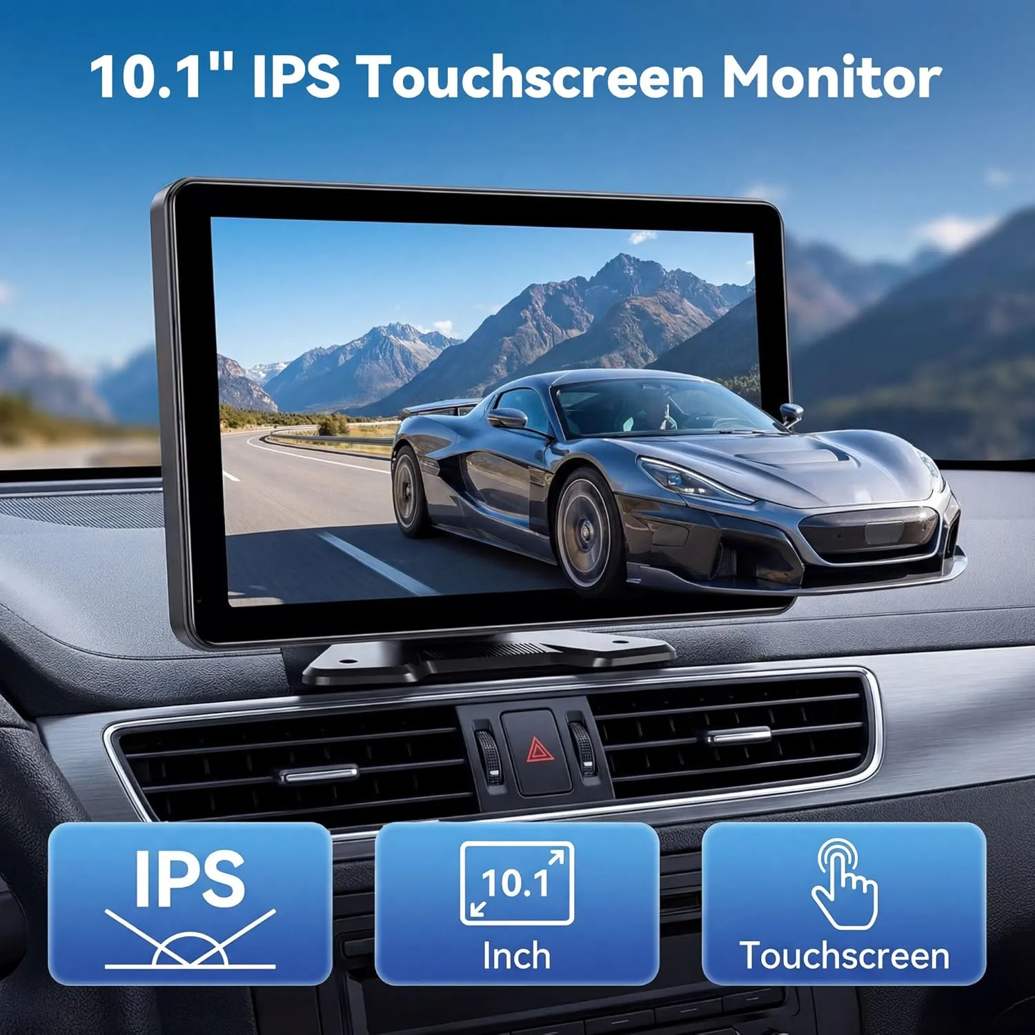 10.1 Inch Quad Split Screen Reversing Camera Kit - Image 4