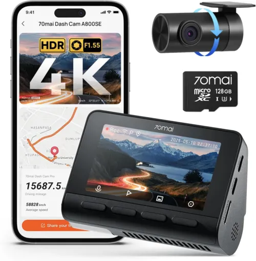 4K Front Dash Cam with GPS